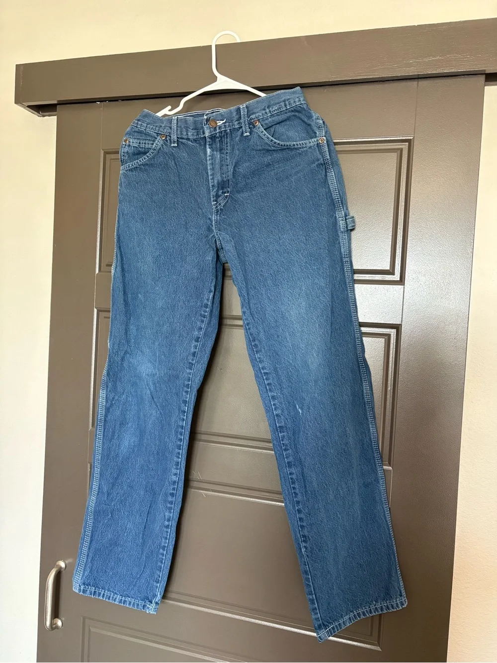 Dickies Men's Straight Jeans in Blue Denim